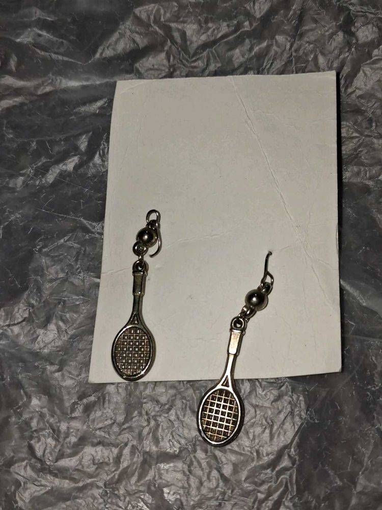 Tennis Racket Earrings
