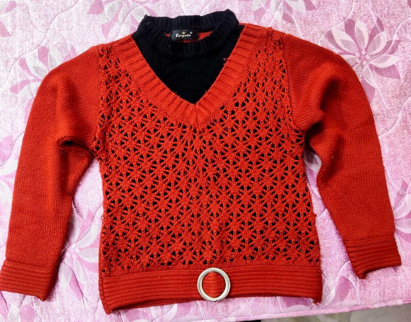brown - Black Knit Sweater for girls