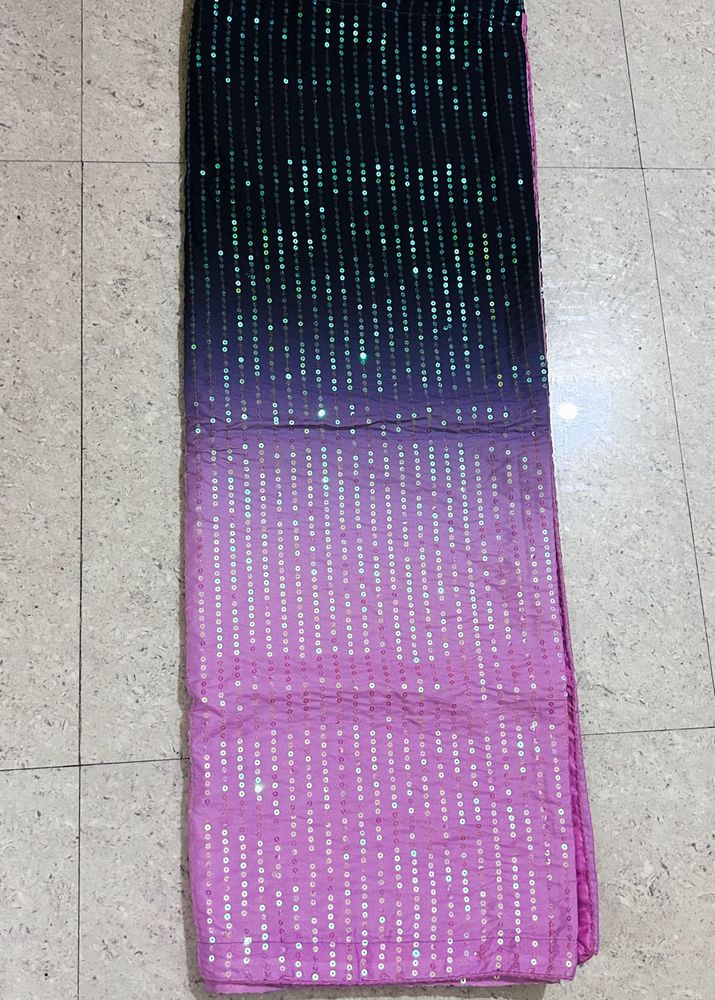 Sparkling Ombre Sequin Saree