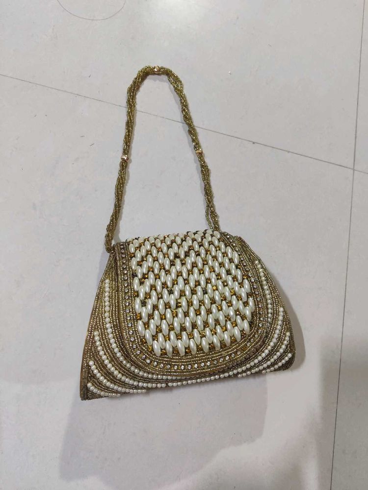 Exquisite Beaded Clutch Bag
