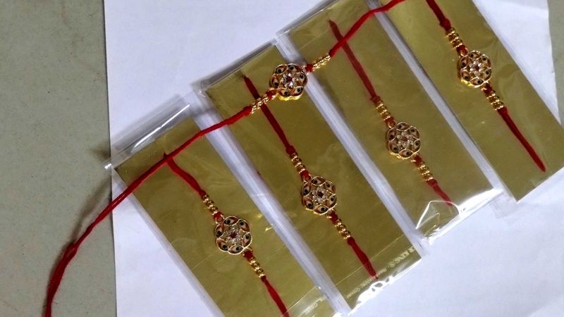 Designer Rakhis for Rakshabandhan combo of 5 piece