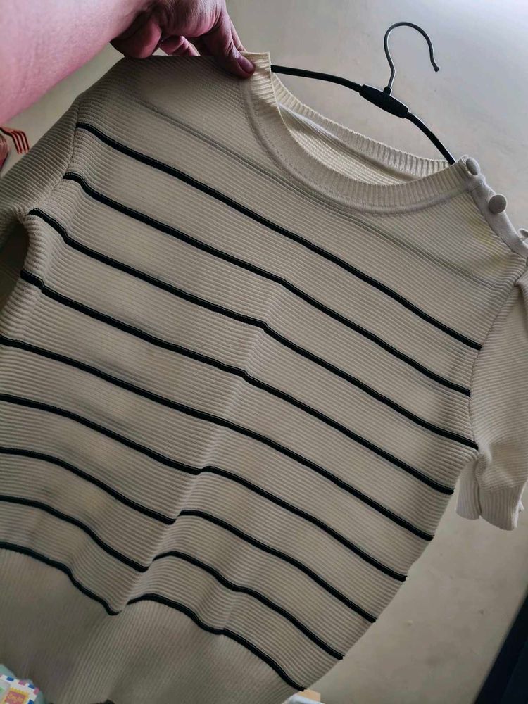 Classic Striped Knit Top