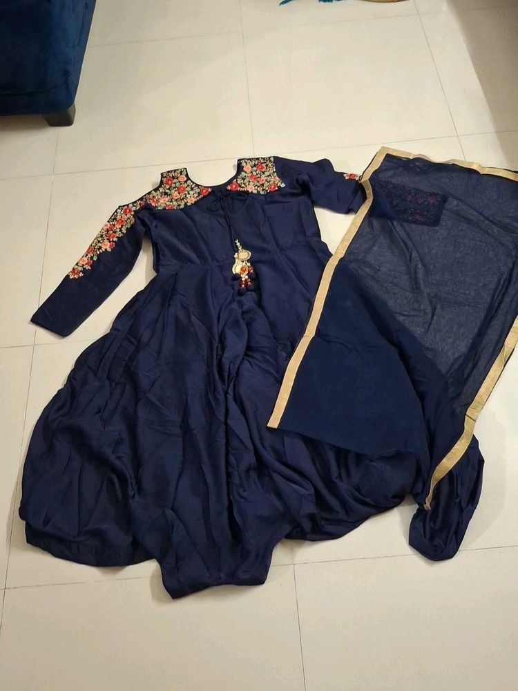 Ethnic Blue Gown for Women