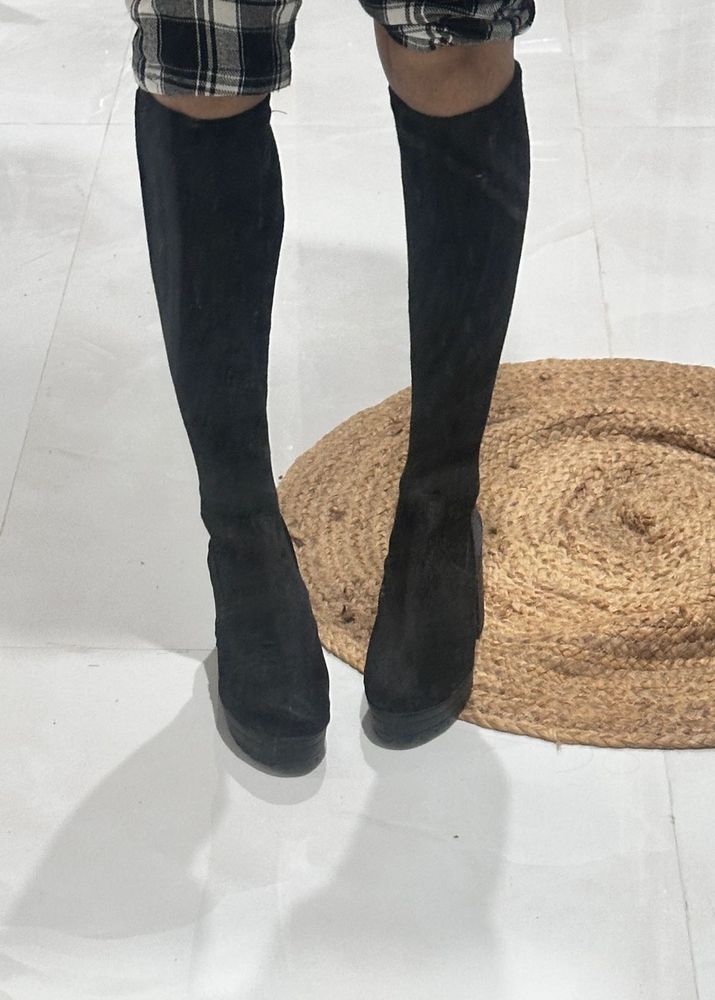 completely New Black long Boots