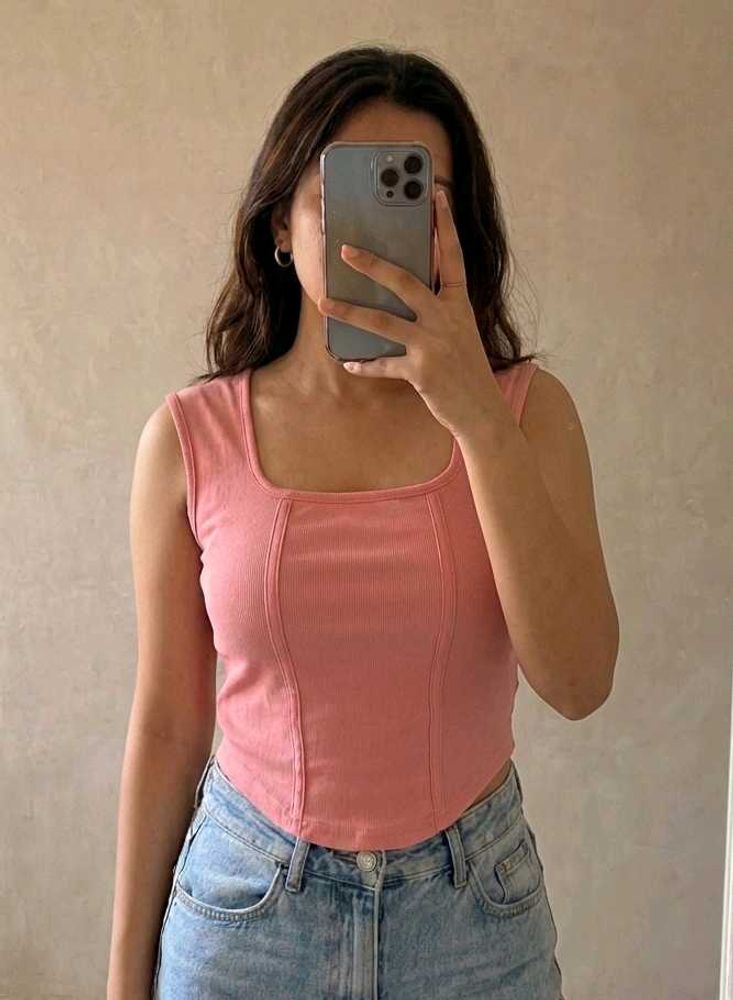 💓Trendy Square Neck Sleeveless Top💓