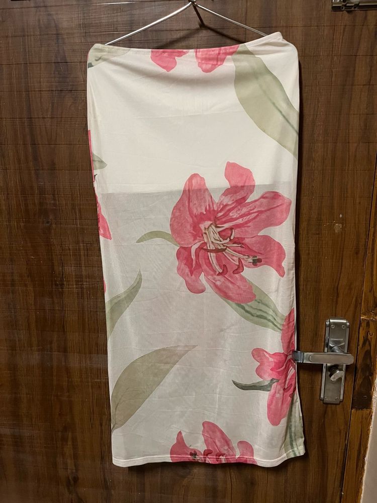 Floral Print Maxi Skirt