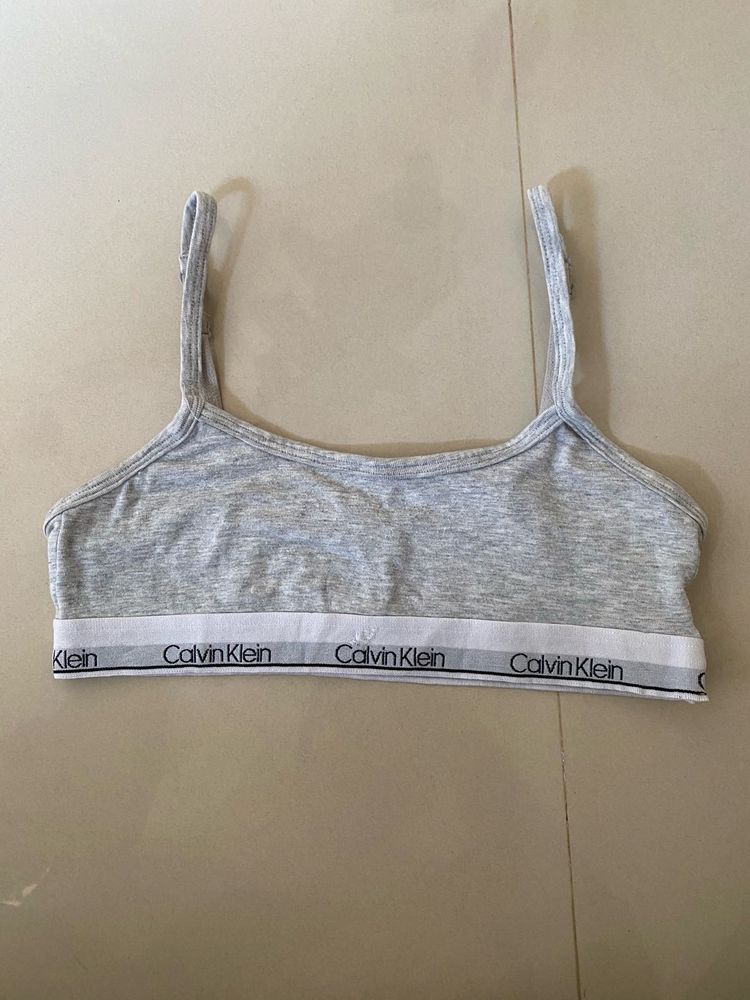 Calvin Klein Grey Sports Bra