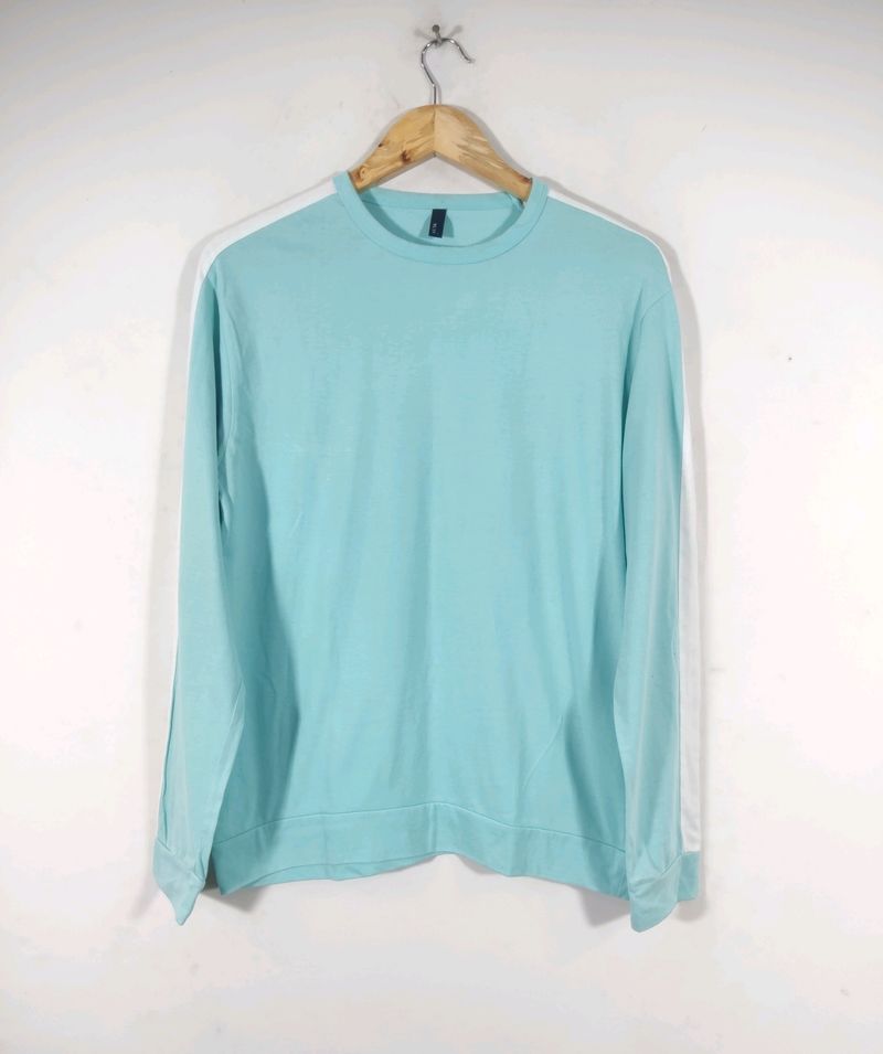 Cyan Plain Casual T-shirt (men)