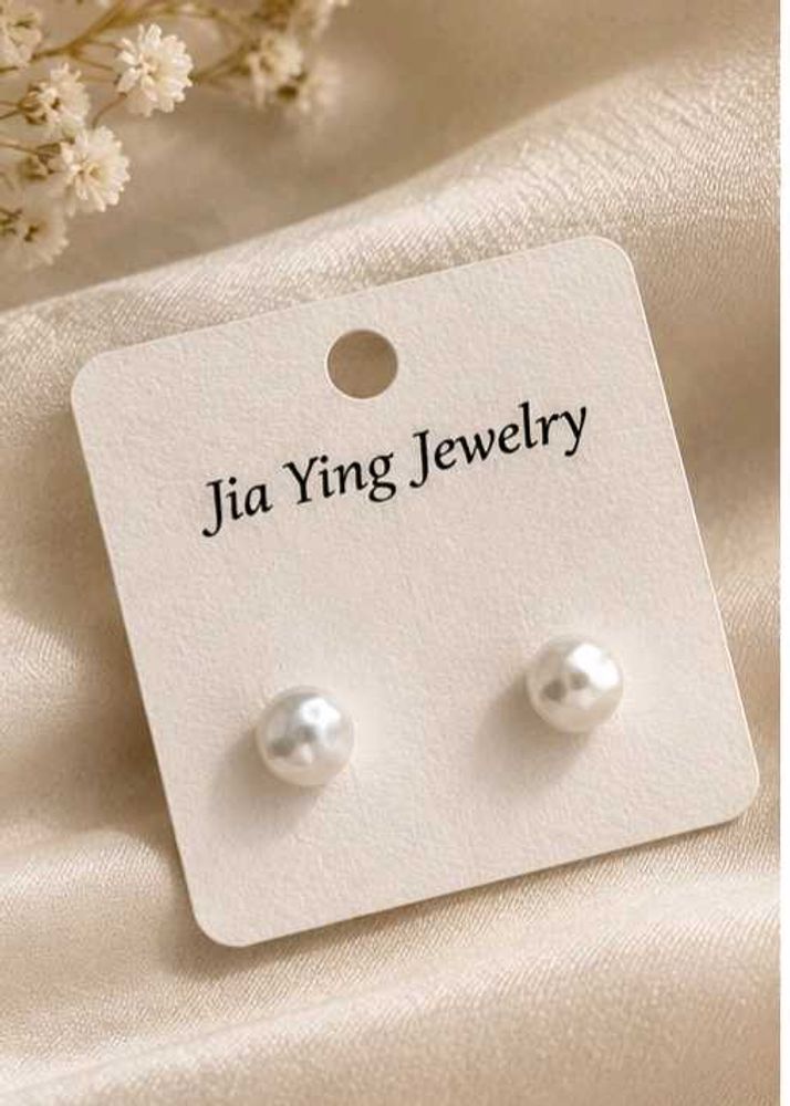 Classic Pearl Stud Earrings