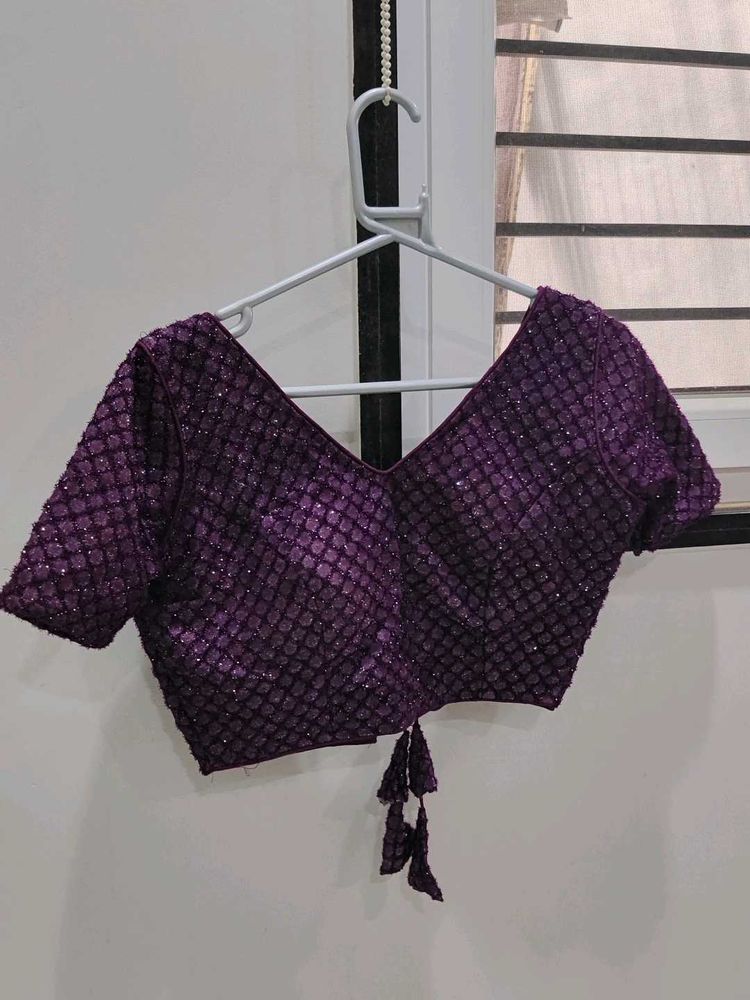 Sparkling Purple Blouse