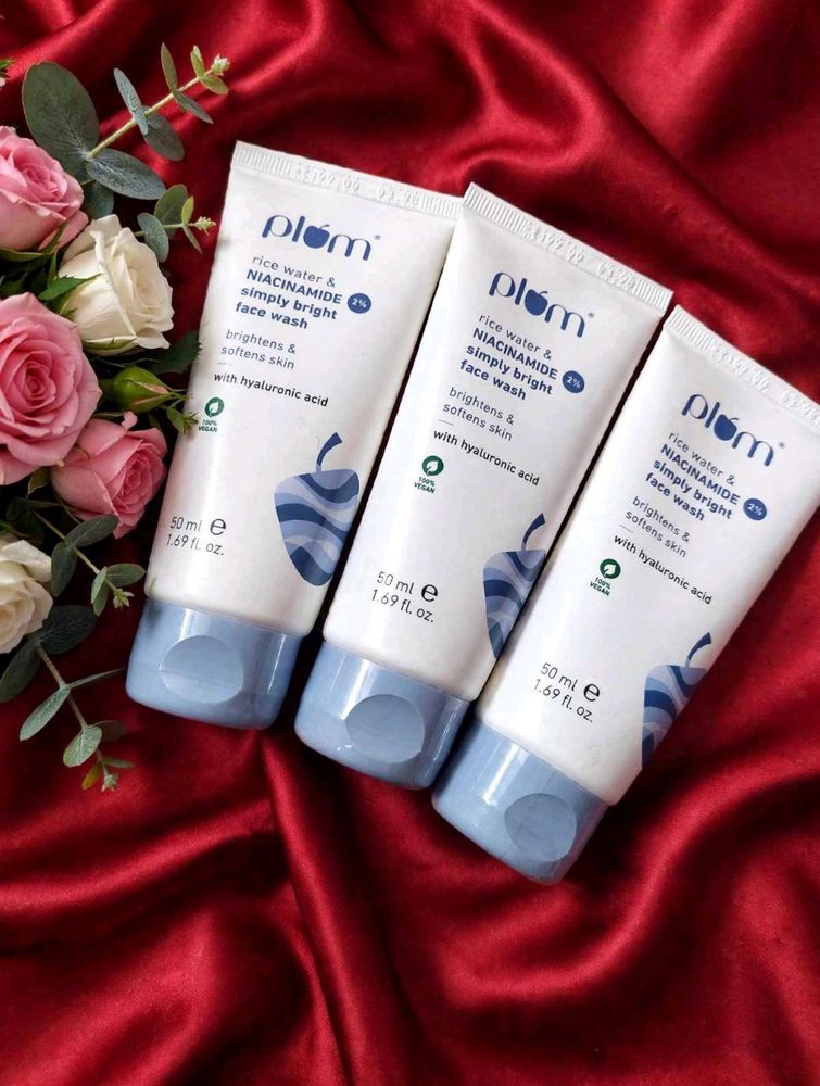 Pack of 3 Plum Simply Bright 2% Niacinamide Face W