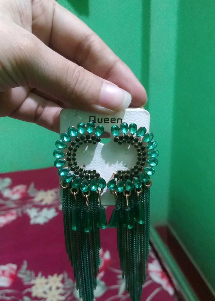 Stunning Emerald statement Earrings (4 Combo)