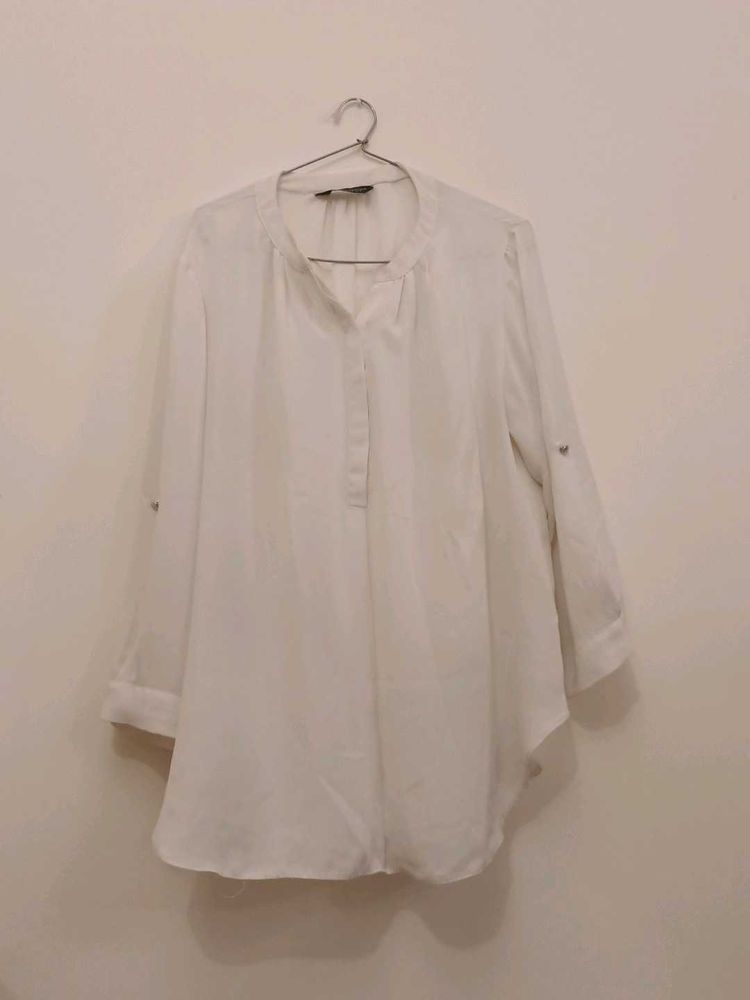 White Casual Top