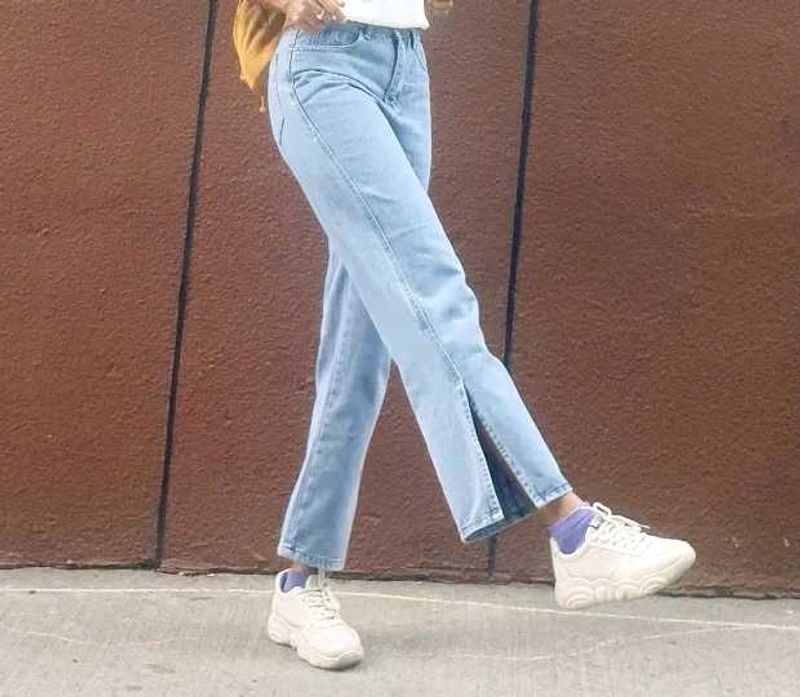 Urbanic Denim Slit-High waist jeans