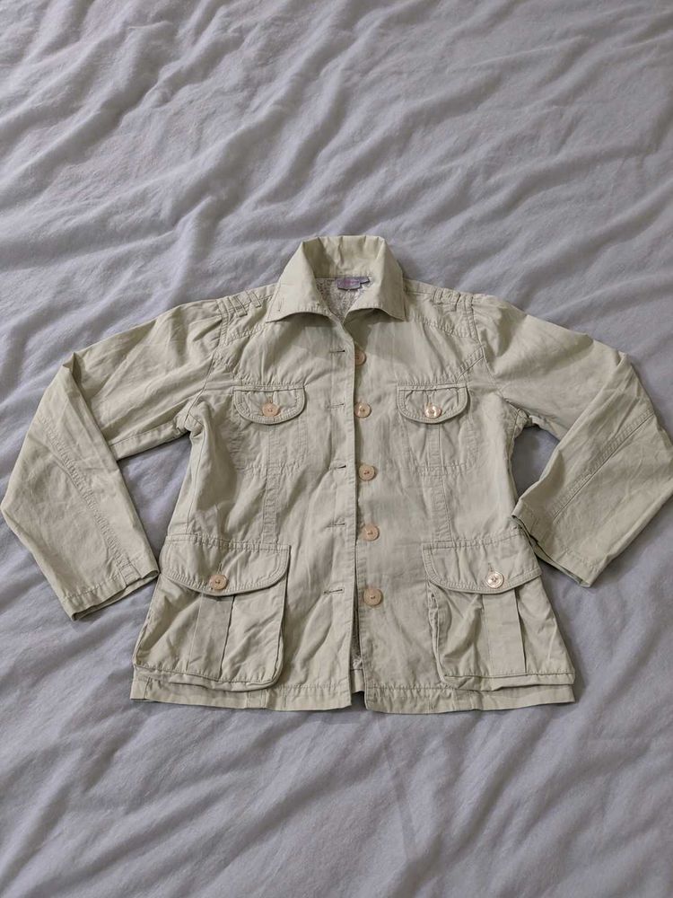 SRC Casual Wear Women's Khaki Utility Jacket