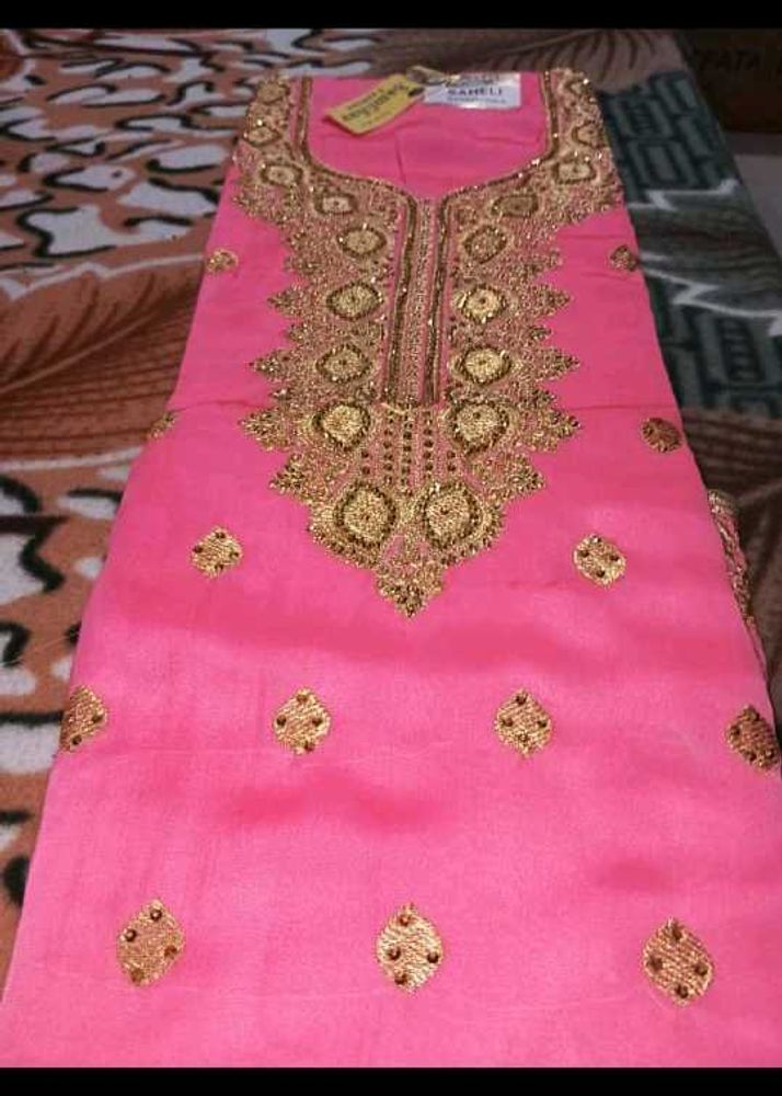 Pink Embroidered Kurta Set