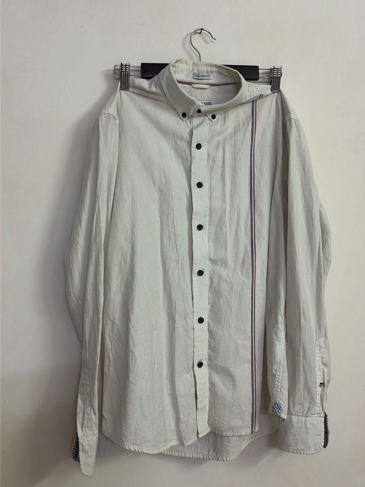 U.S POLO ASSN Men's Classic White Button-Down Shir