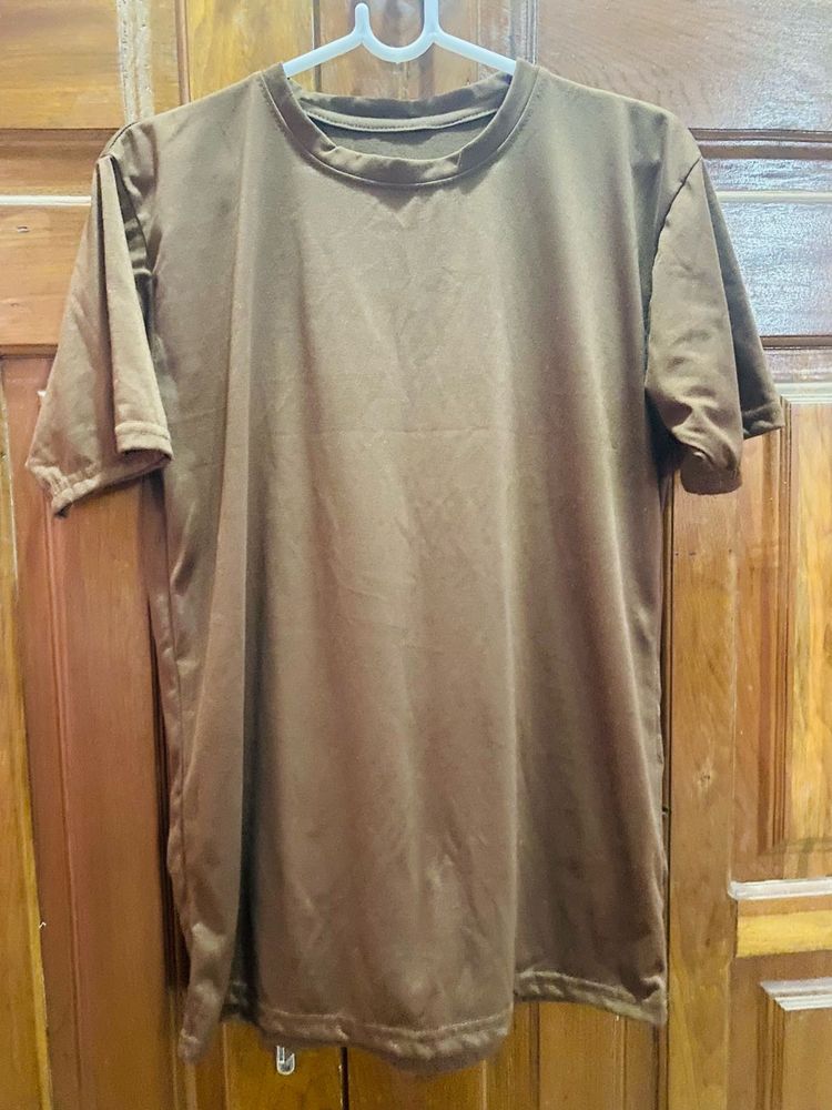 Brown Basic T-Shirt