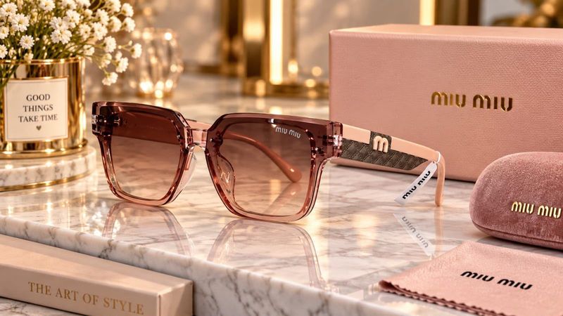Miu-Miu Oversized Square Sunglasses