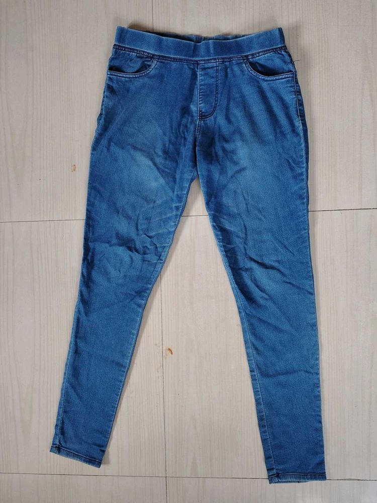 Faded Blue Denim Jeans