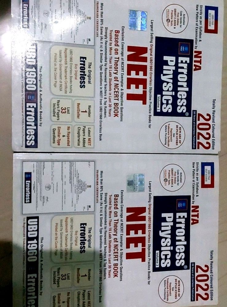 Errorless Neet Physics Vol 1 And 2