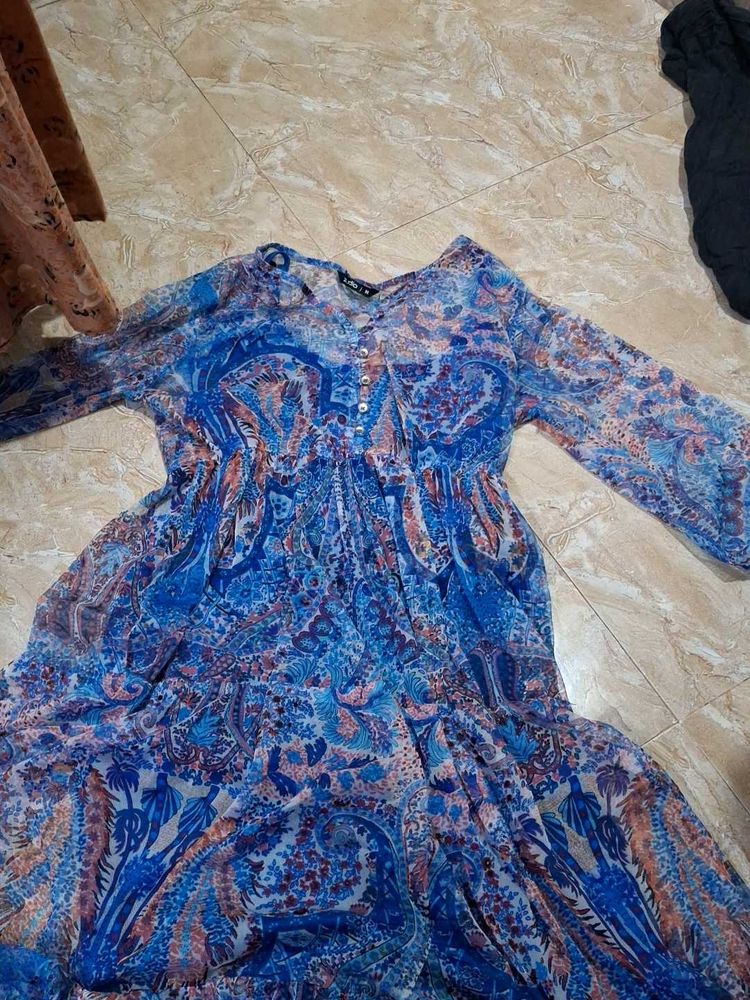 Bohemian Print Maxi Dress