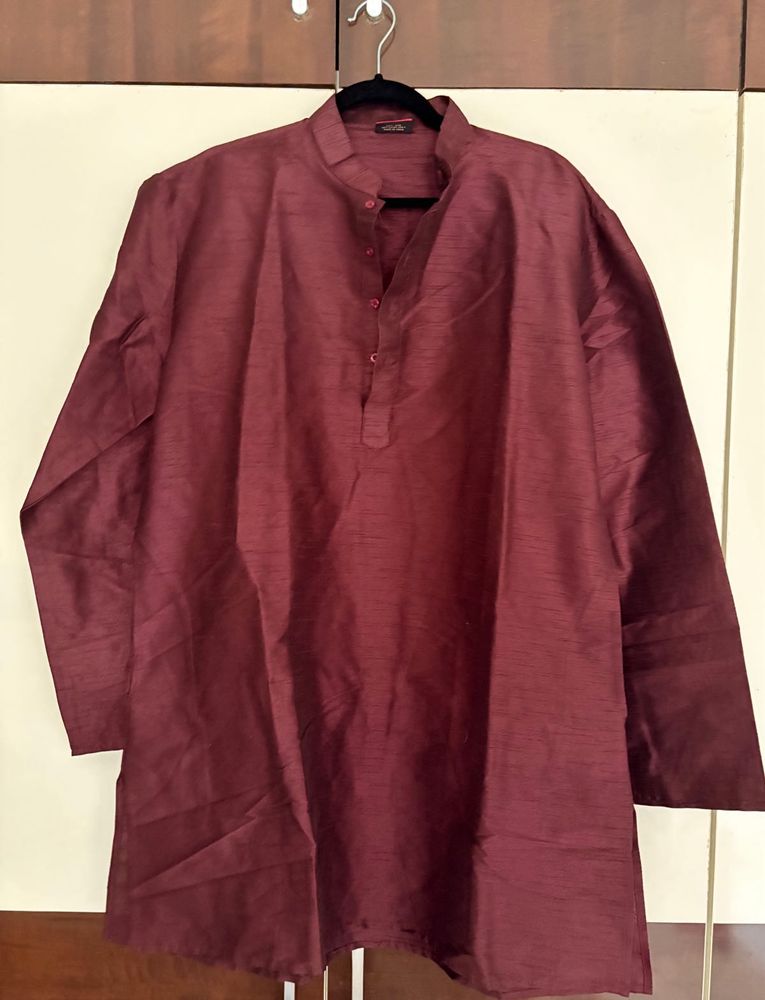 Maroon Kurta in silk