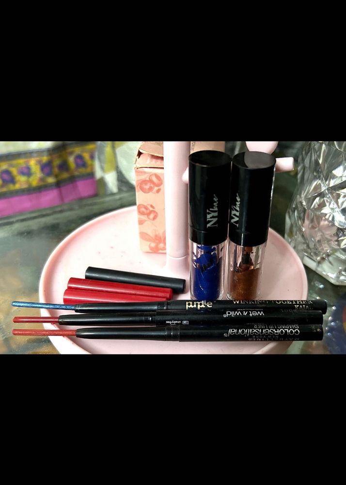 5 ITEM- WET N WILD, MAYBELLINE, Nye Bae, PURPLE