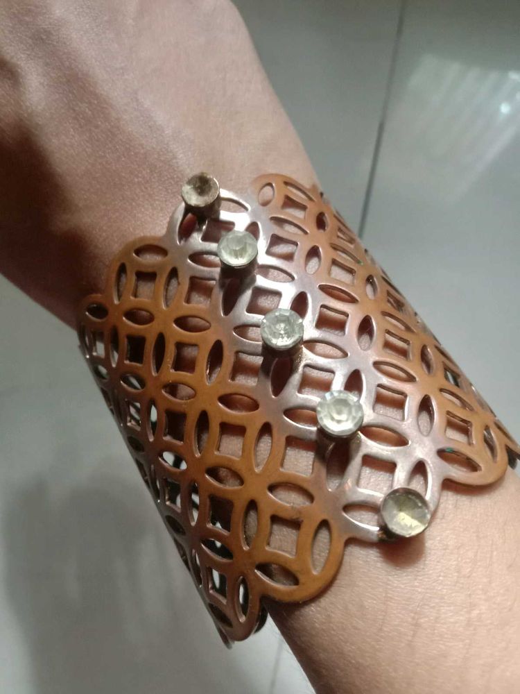 Geometric Cutout Cuff Bracelet