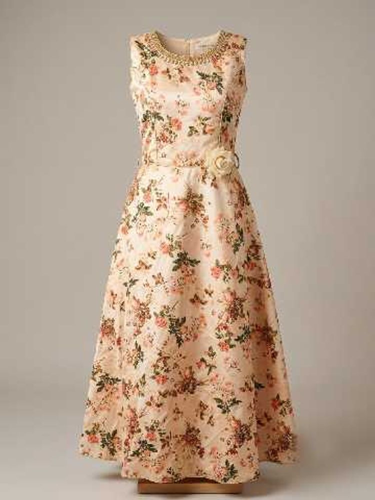 Elegant Floral Maxi Dress