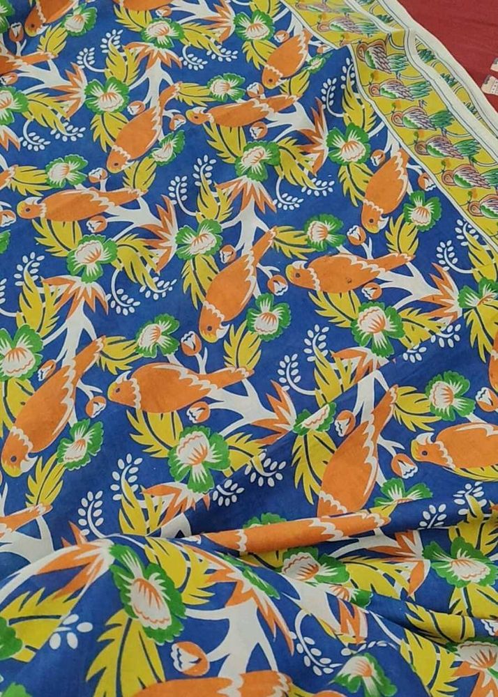 cotton kalamkari saree