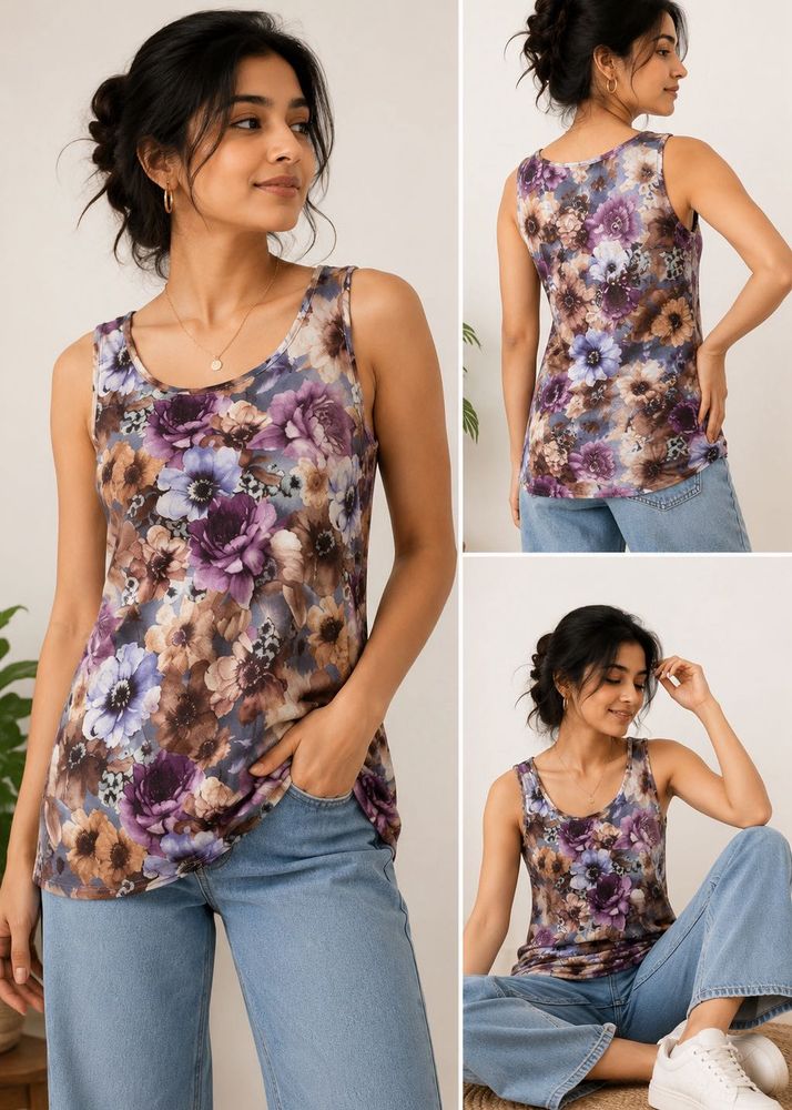 Floral Sleeveless Tank Top