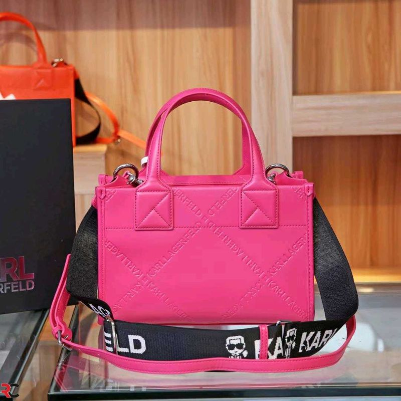 KARL LAGERFELD* *KSQUARE EMBOSSED SMALL TOTE BAG*