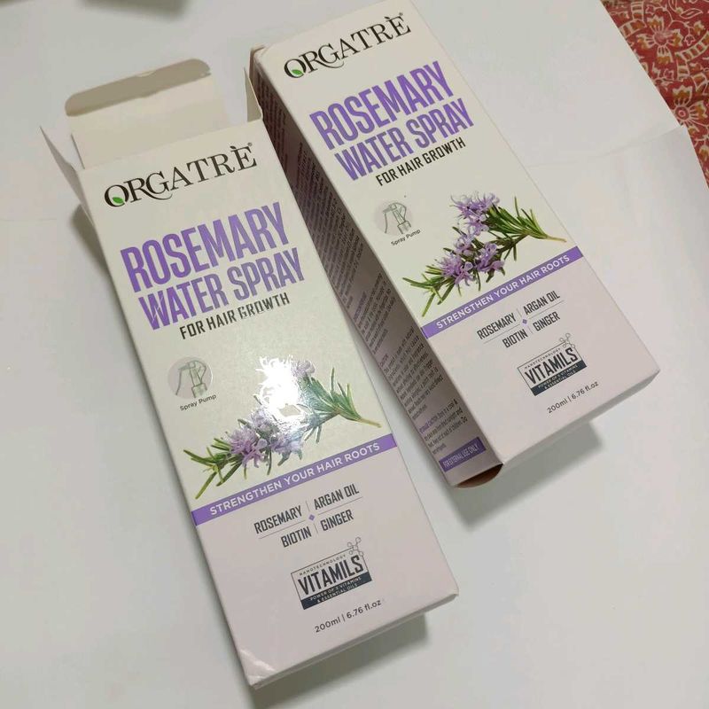 ORGATRE Rosemary Water Spray for Hair Growth