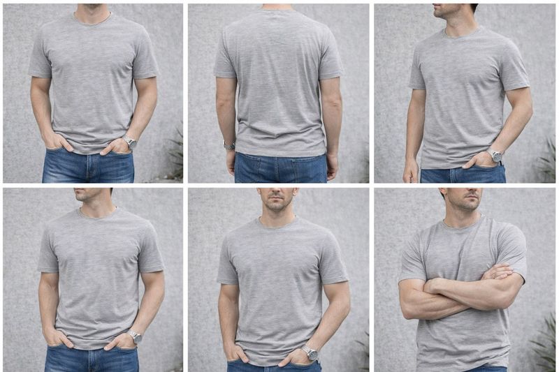 WES Men's Casual Gray T-Shirt XXL Size