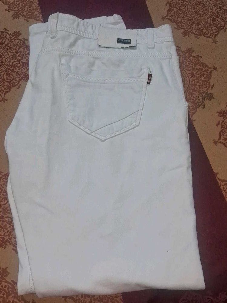 Men's White Casual Pants