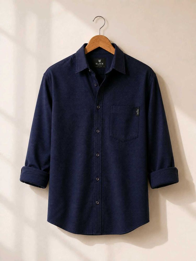 Men's Navy Blue  Shirt