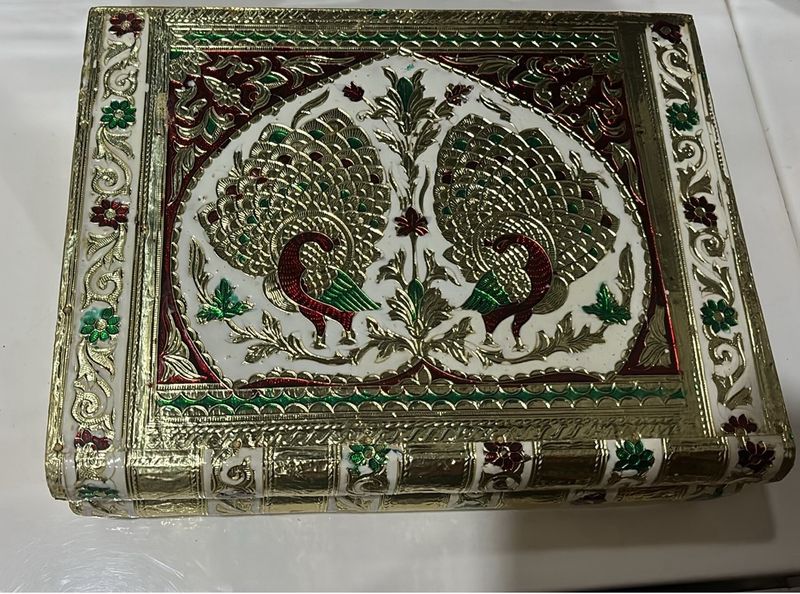 Gold Jewellery Vanity Box Organisers Fashionable