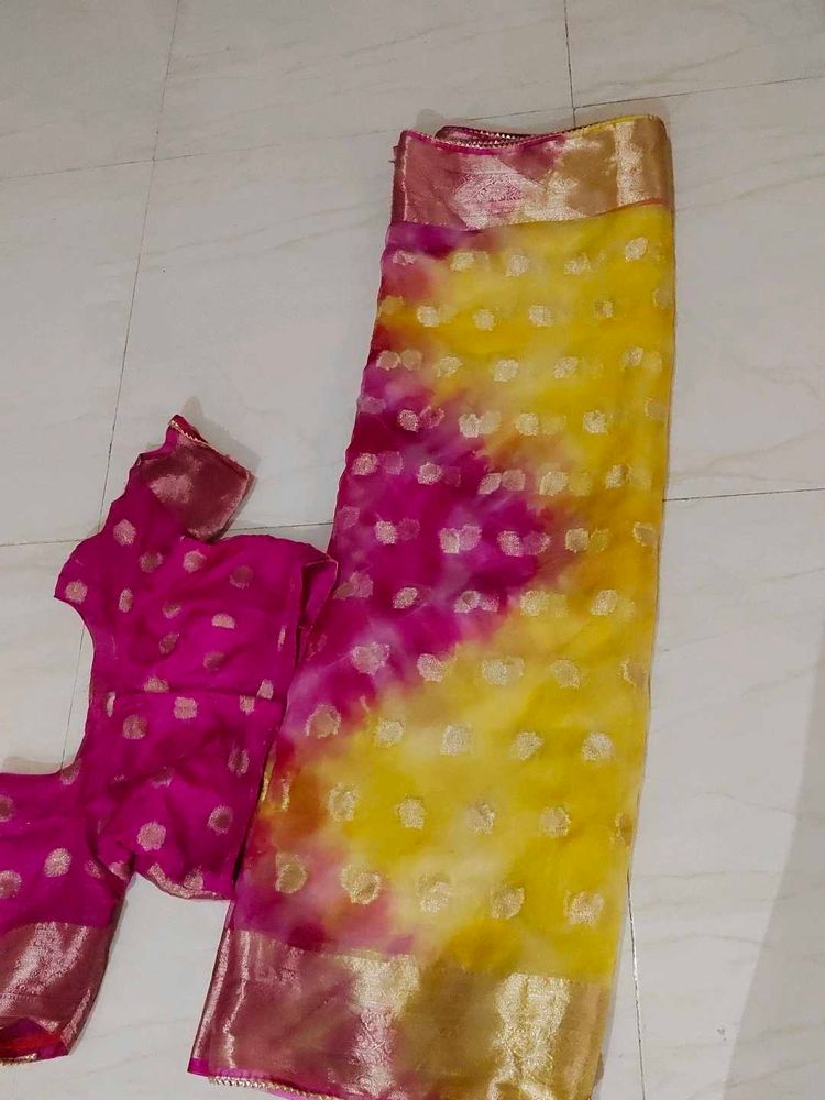 saree shalu festival wear