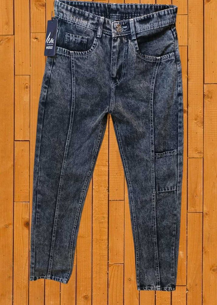 Acid Wash Mom Fit Jeans Size 28
