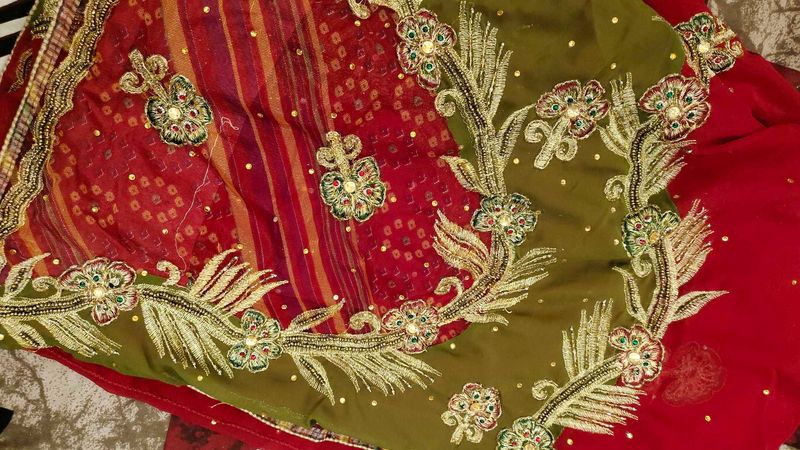 Embroidered Silk Saree