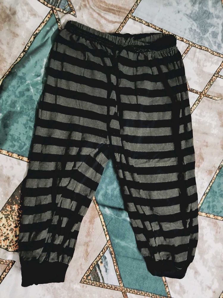 Striped Cropped Payjama