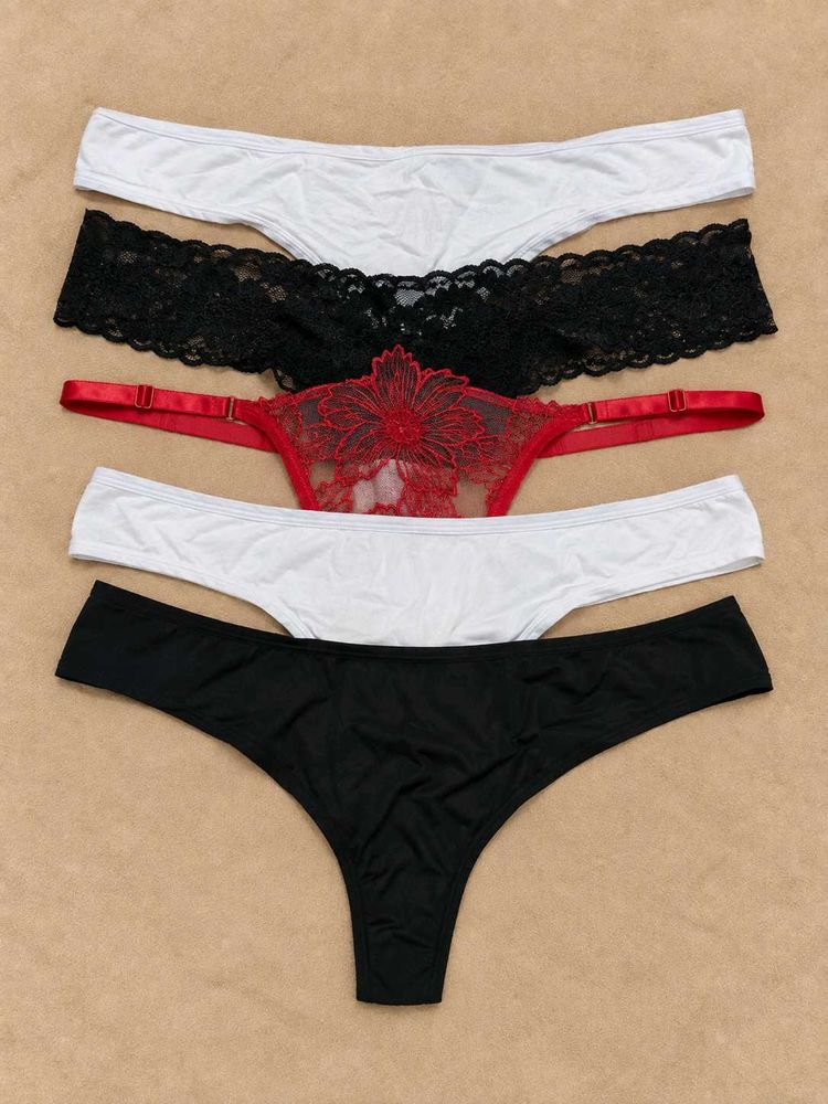 5-Piece  Thong Set – Primark &amp; H&amp;M – Size L
