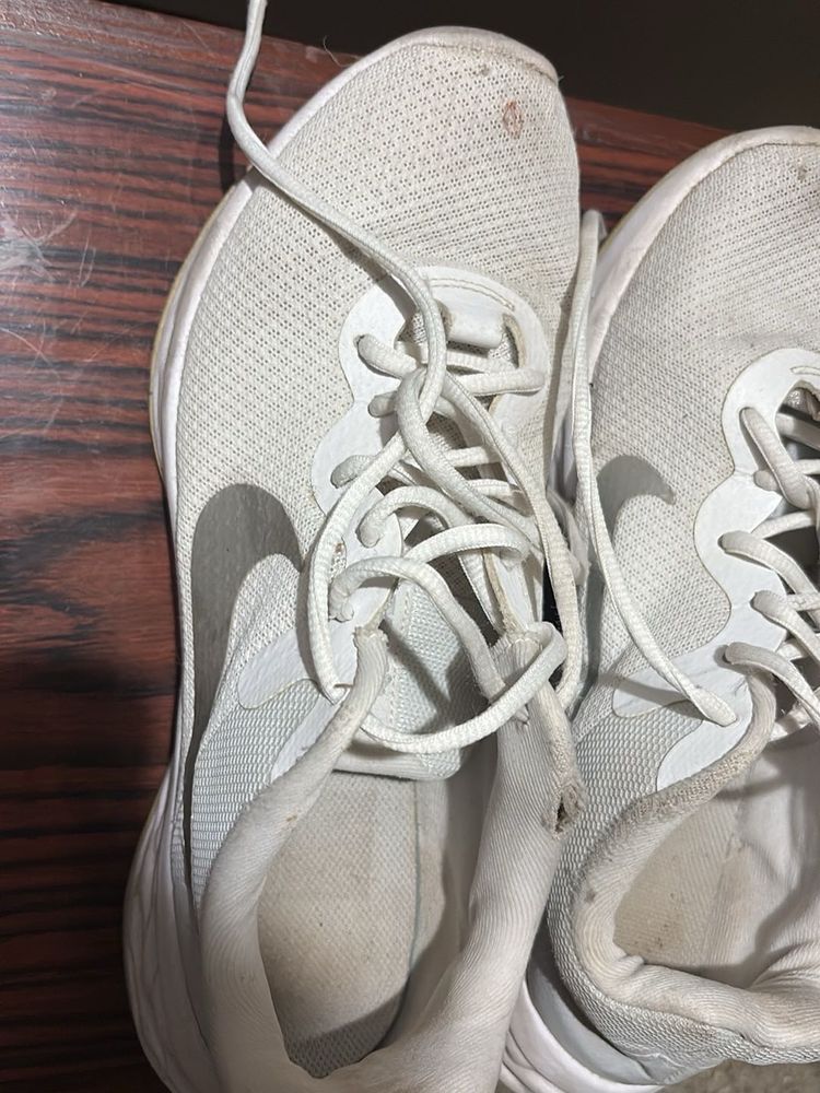 Nike White Running Shoes