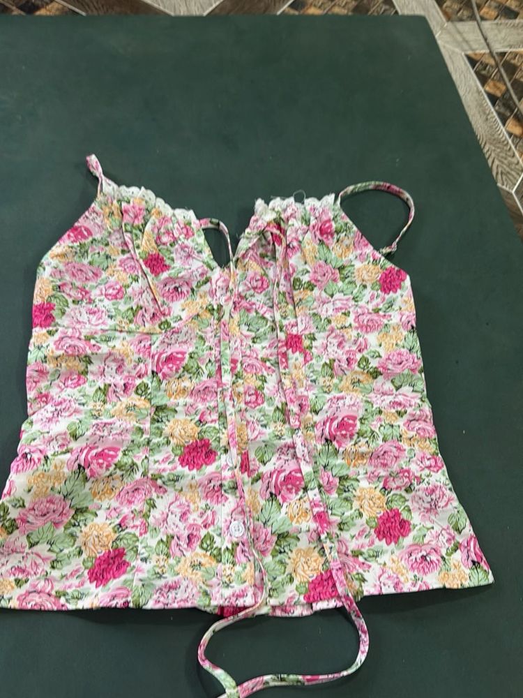 Floral Print Camisole Top