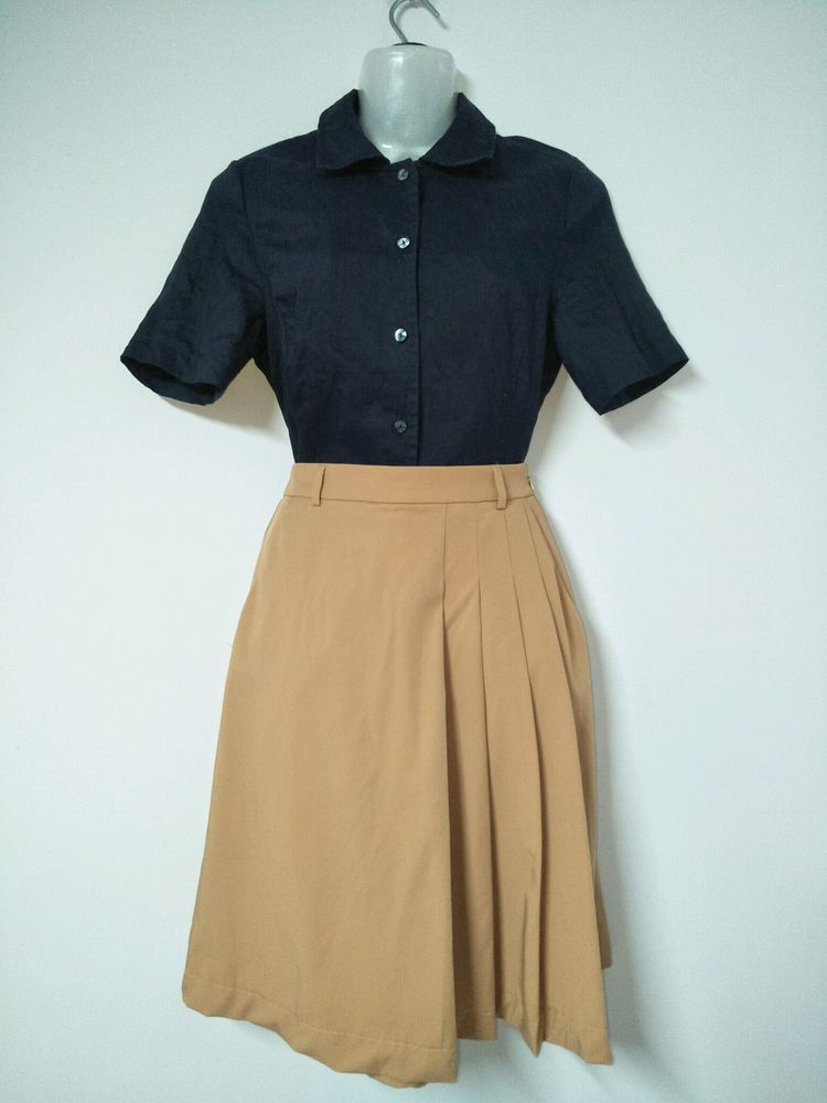 Beige Skirt Shorts