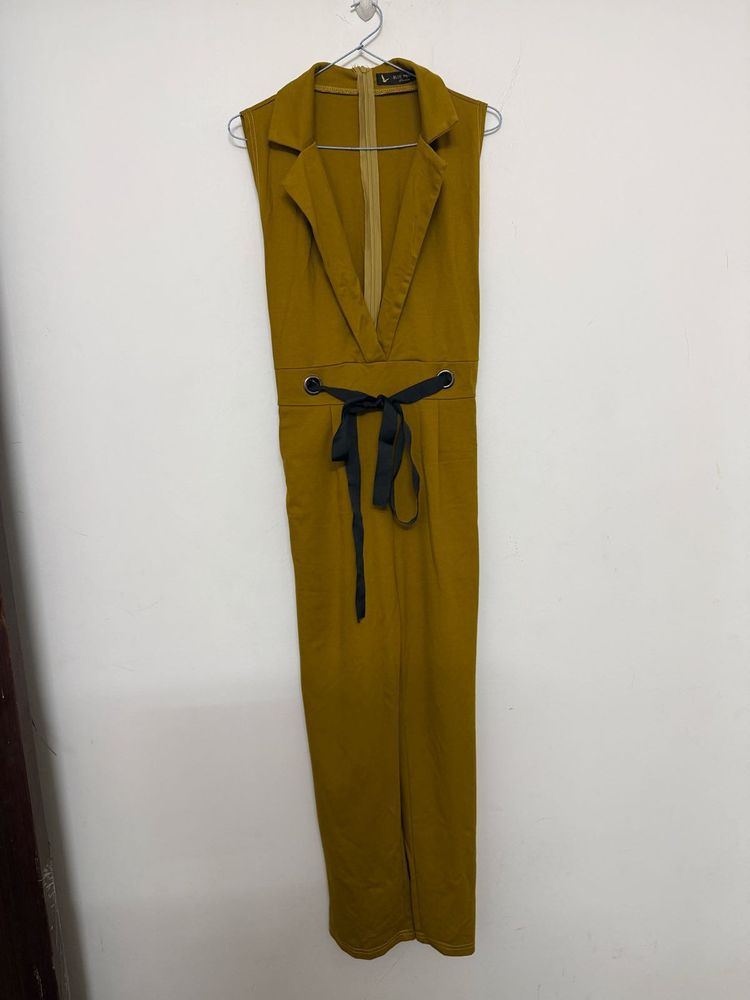 Women's Mustard Yellow Jumpsuit