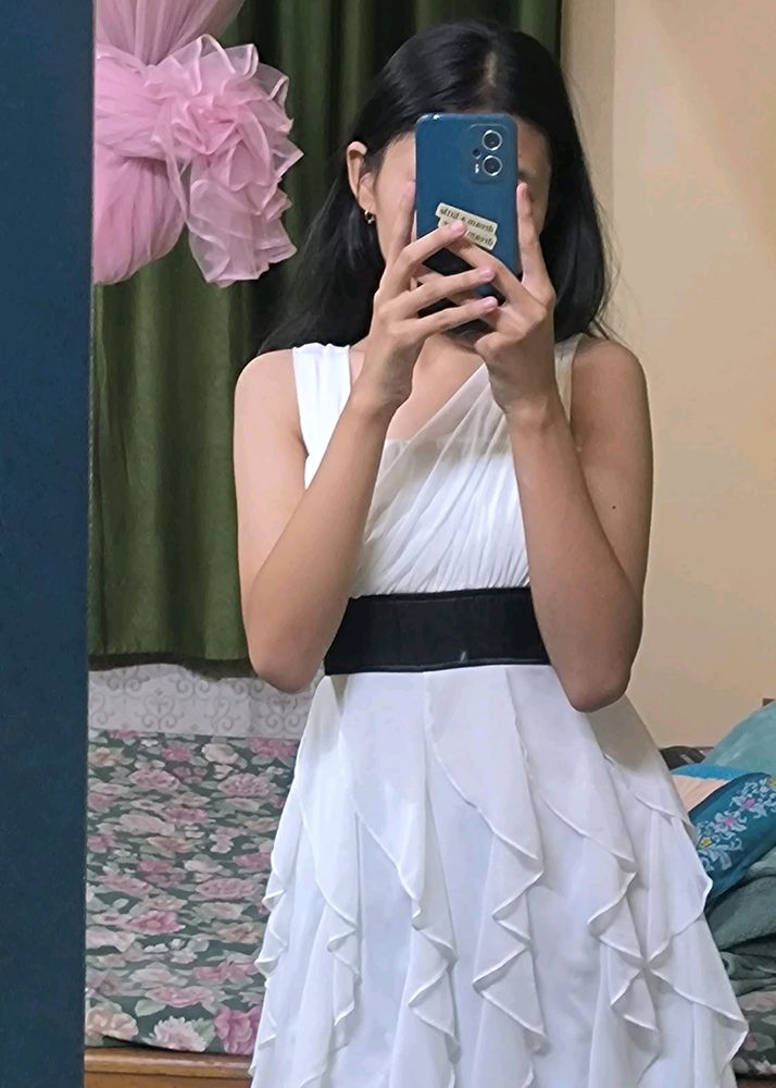 RUFFLE DRESS FOR WOMEN