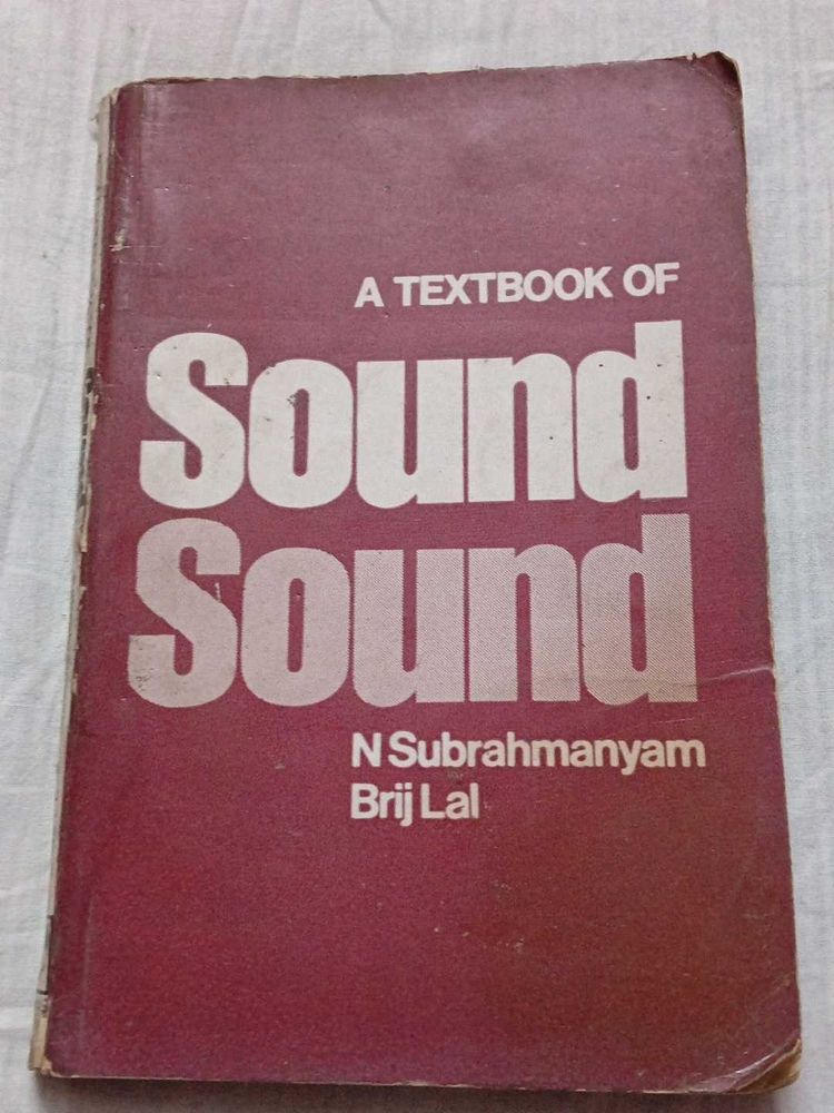 A Textbook of Sound