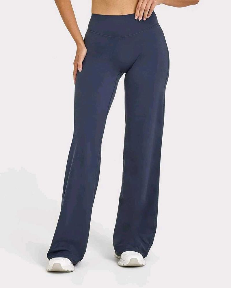 Comfortable Wide Leg Navy Pants